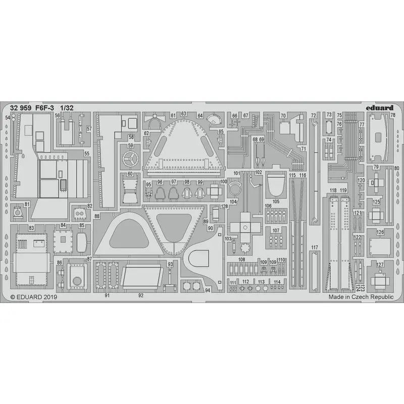 Grumman F6F-3 Hellcat 1/32 (ontworpen om te worden gebruikt met Trumpeter-kits) Accessoire Flitsaanbieding