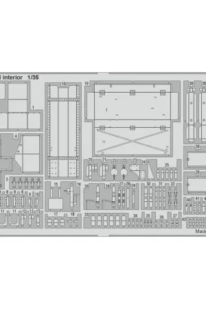 Bestseller Hummel (late productie) interieur 1/35 (ontworpen voor gebruik met Tamiya-kits)