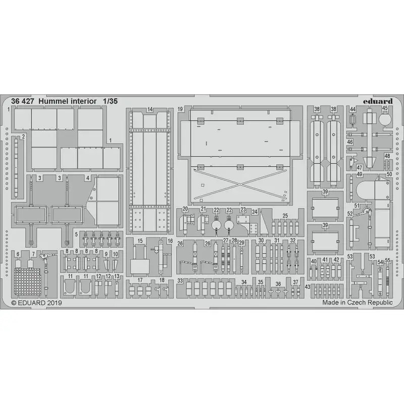 Bestseller Hummel (late productie) interieur 1/35 (ontworpen voor gebruik met Tamiya-kits)