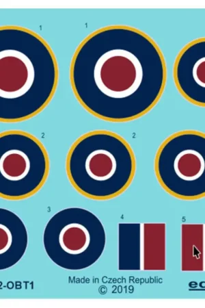 Beperkt Aanbod Sticker Hawker Tempest Mk.V roundels eind 1/48 (ontworpen om te worden gebruikt met Eduard-kits)