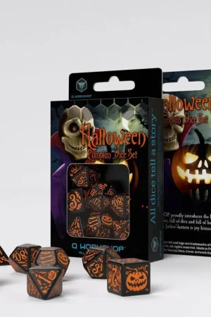 Bloodsucker pack dés Pumpkin noir et orange (7) Alleen Vandaag