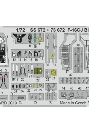F-16CJ Blok 50 1/72 Accessoire Uitverkoop