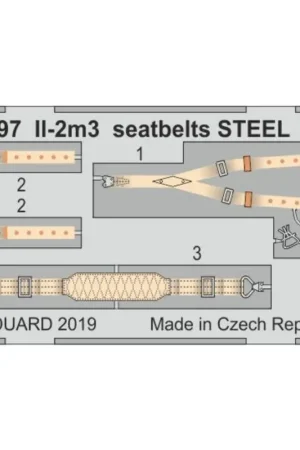 Hoge Kwaliteit Il-2m3 veiligheidsgordels staal 1/48 Accessoire