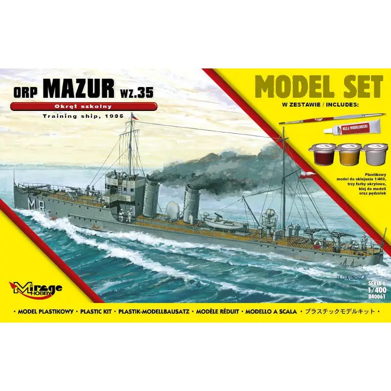 ORPMAZUR1935 (Training Ship) (Model Set) Schaalmodel Nieuw