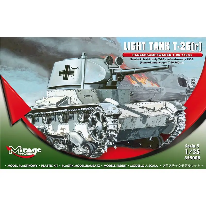 Direct Beschikbaar Lichte tank T-26 (r) Panzerkampfwagen T-26 740 (r) Serie 5 Schaalmodel