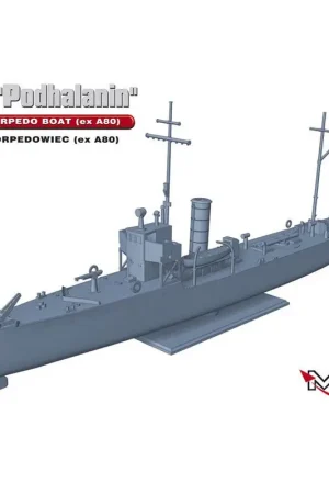 Gecertificeerd ORP PODHALANIN Poolse Torpedoboot (exA80 Schaalmodel