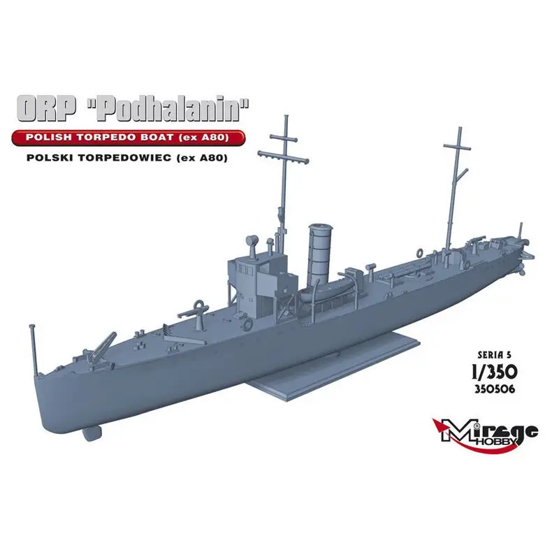 Gecertificeerd ORP PODHALANIN Poolse Torpedoboot (exA80 Schaalmodel