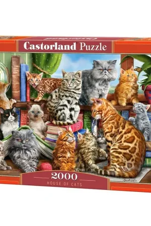 Puzzel House of Cats, Puzzle 2000 Teile Merkproduct