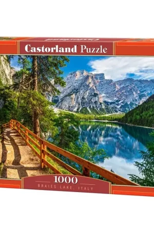 Puzzel Braies Lake, Italië, Puzzle 1000 Teile Finale Uitverkoop