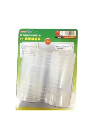 Potten transparant 42cc avec couvercles (10 stuks) Koop Vandaag