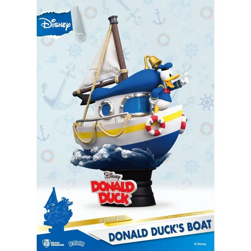 Speciale Aanbieding Disney Summer Series diorama PVC D-Stage Donald Duck's Boot 15 cm
