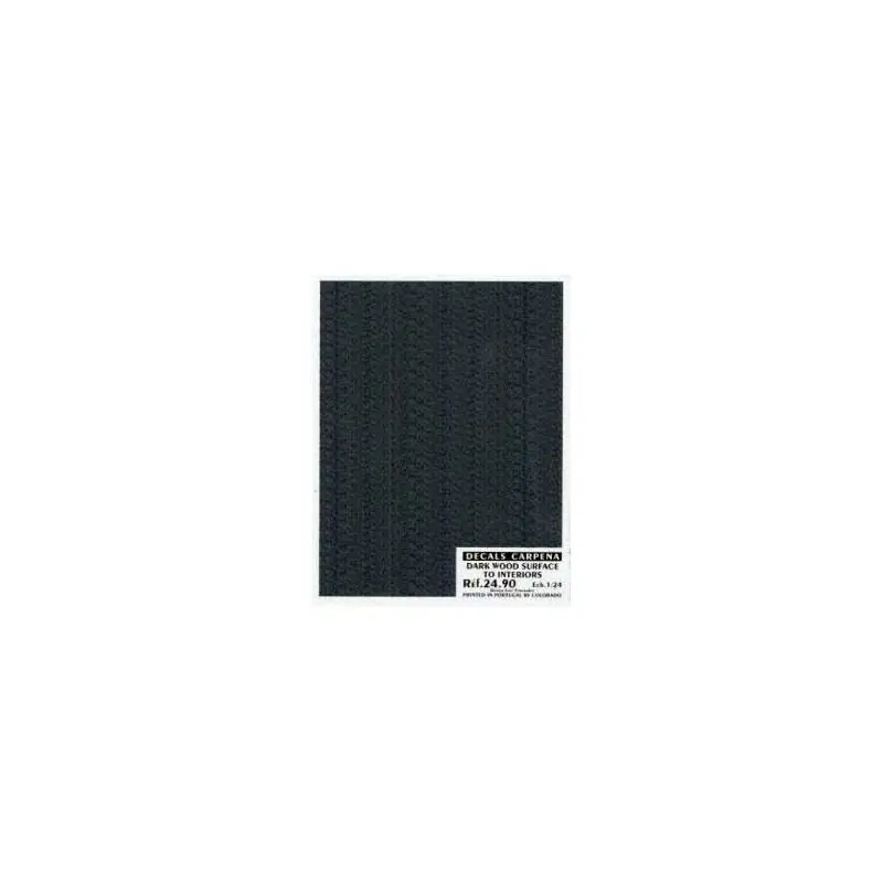 Sticker Planche Bois Noir Interieur 1/24 Decal Laatste Versie