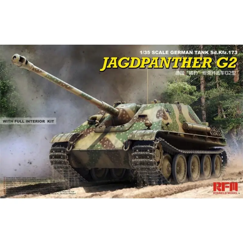 Laatste Kans Jagdpanther Ausf.G2 met volledige interieur & werkbare track links Schaalmodel
