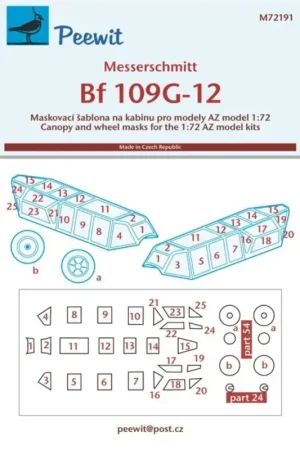 Messerschmitt Bf-109G-12 (ontworpen om te worden gebruikt met AZ-modelsets) Accessoire Korting