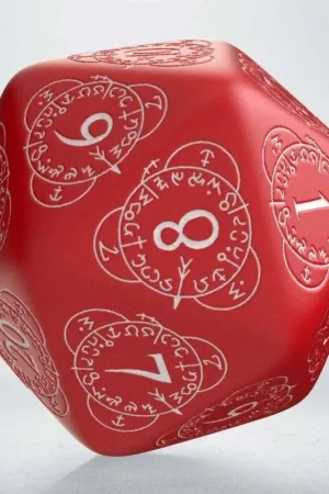 Q-Workshop Life Counter Die D20 red & white Bordspel Merkproduct