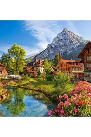 Kandersteg, Zwitserland, puzzel 500 stuks Lage Kosten