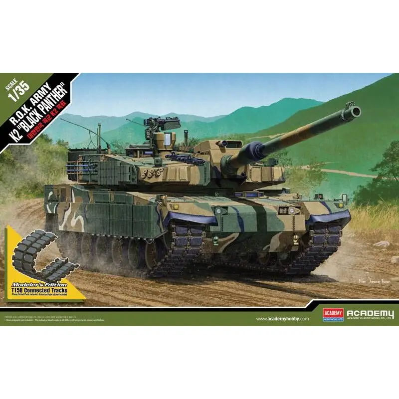 Nieuw ROK Army K2 'Black Panther' Schaalmodel