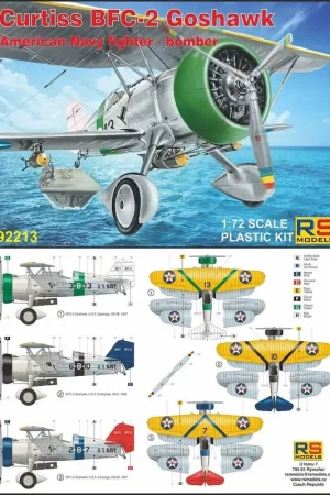 Koopje Curtiss BFC-2 Goshawk. 1. BFC-2 Goshawk, USS Saratoga, VB-3B, 1937 Schaalmodel