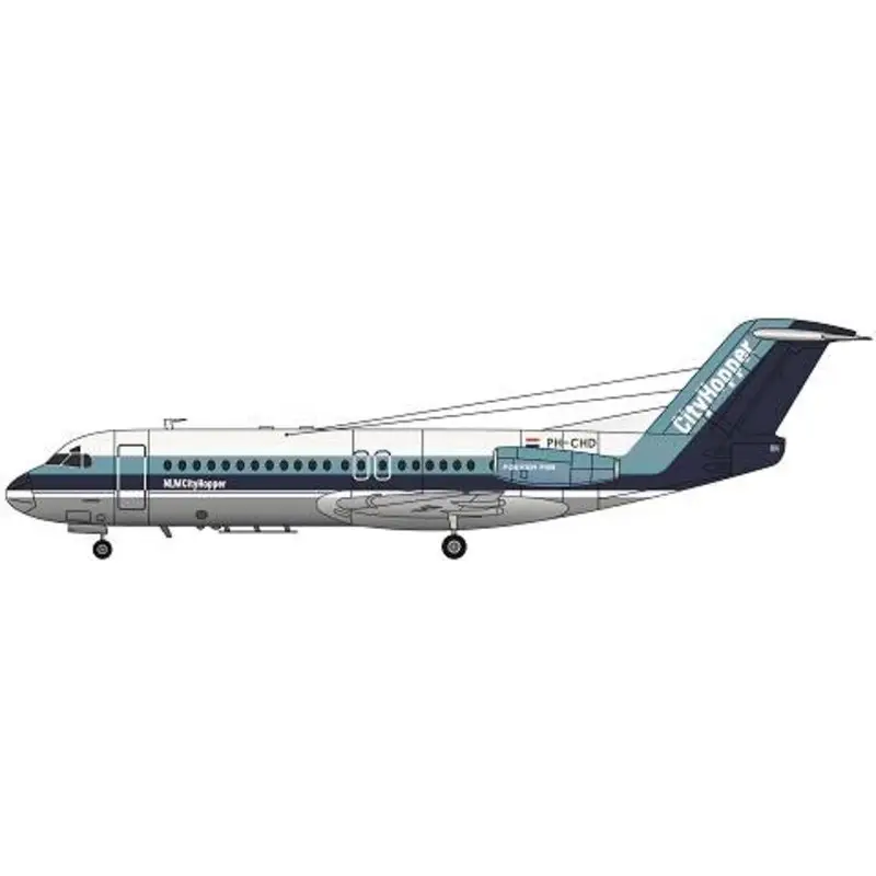Fokker F-28-4000-NLM CityHopper Schaalmodel Speciale Aanbieding