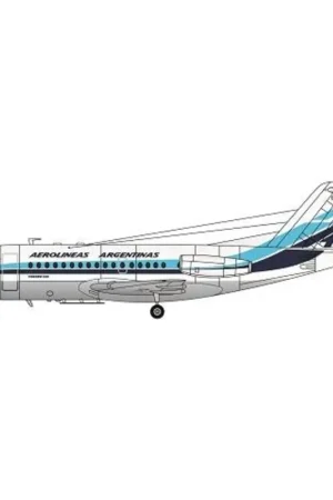 Betaalbaar Fokker F-28-1000-Aerolineas Argentinas Schaalmodel