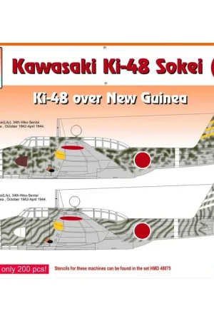 Merkproduct Sticker Kawasaki Ki-48-Ib / Ki-48-IIb boven Nieuw-Guinea, Pt.3 Decal