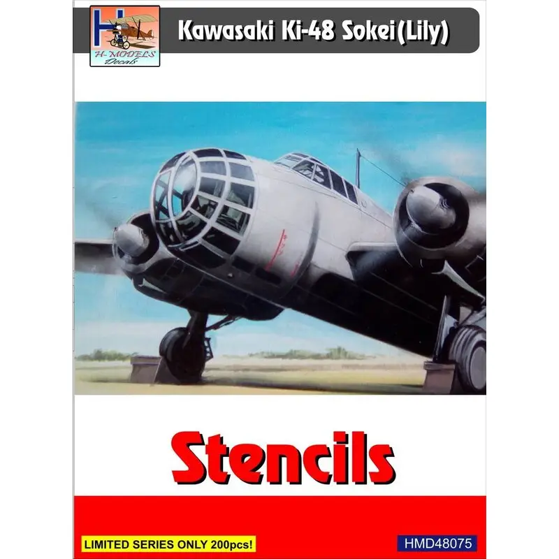 Weekendaanbieding Sticker Kawasaki Ki-48-Ib / Ki-48-IIb Lily stencils (set voor 2 a / c) Decal