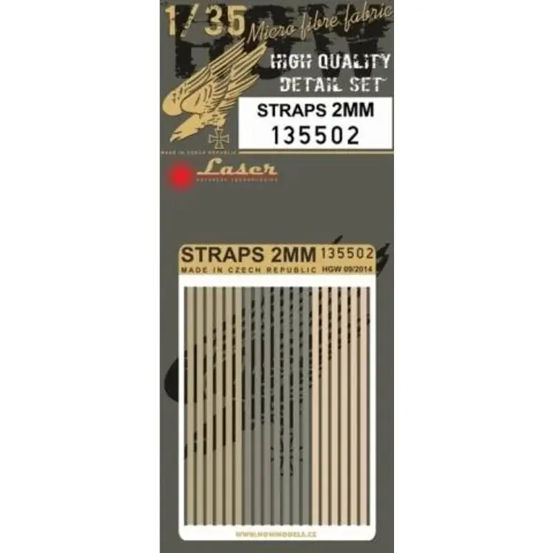 Bandjes 2 mm - riemen 1/35 Decal Populair