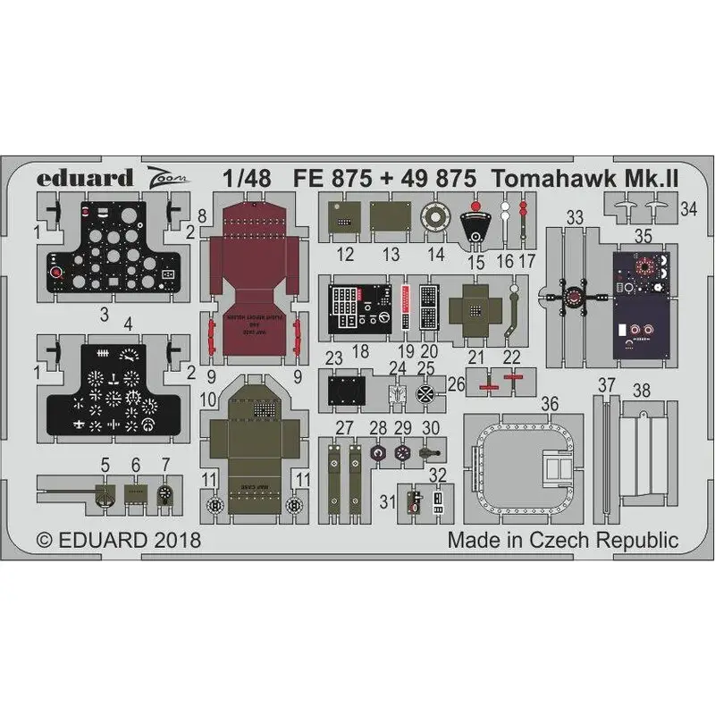 Koop Vandaag Curtiss Tomahawk Mk.II (ontworpen om te worden gebruikt met Airfix-kits) Accessoire