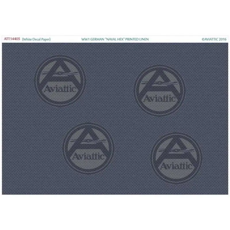 Betaalbaar Sticker (Wit stickerpapier) WWI Duits "Naval Hex" bedrukt linnen Decal