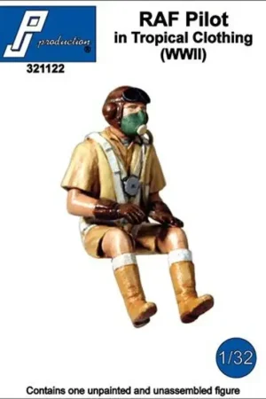 RAF piloot in tropische kleding gezet in a / c (WWII) Figuren Fabrieksprijs