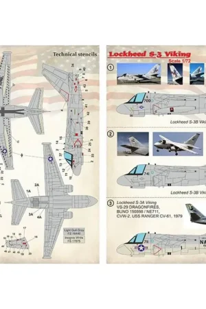 Dagaanbieding Sticker Lockheed S-3A / S-3B Viking Decal