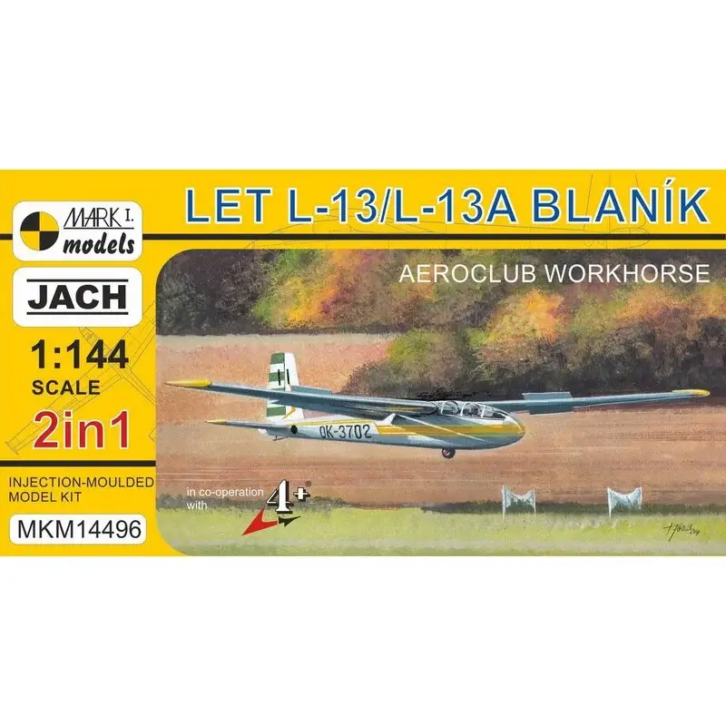 Exclusieve Aanbieding Laat L-13 / L-13A Blanik Aeroclub werkpaard (2 sets in 1) Schaalmodel