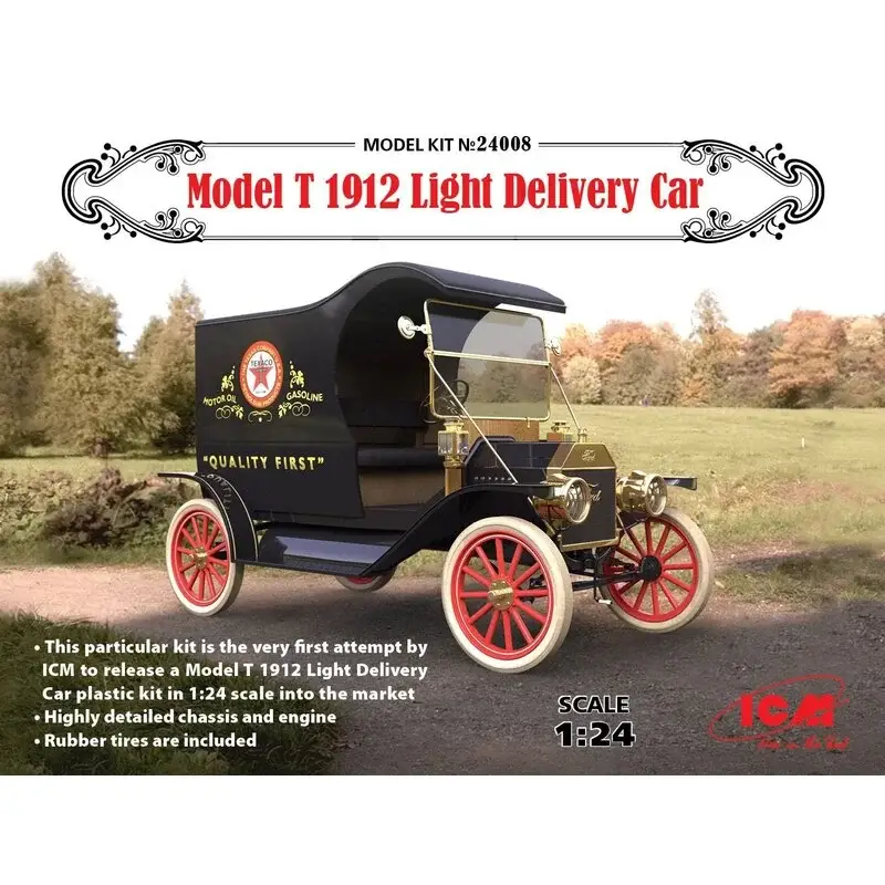 Actieprijs Model T 1912 Light Delivery Car Deze speciale kit is de eerste poging van ICM om een Model T 1912 Light Delivery Car-plastic k