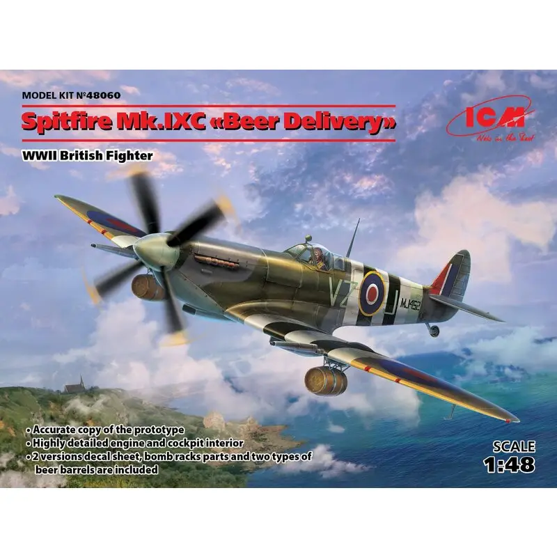 Nieuw Supermarine Spitfire Mk.IXC Bierlevering Schaalmodel