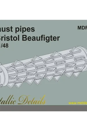 Bristol Beaufighter.Uitlaatpijpen (ontworpen om gebruikt te worden met Tamiya kits) [Mk.X Mk.VI] Finale Uitverkoop