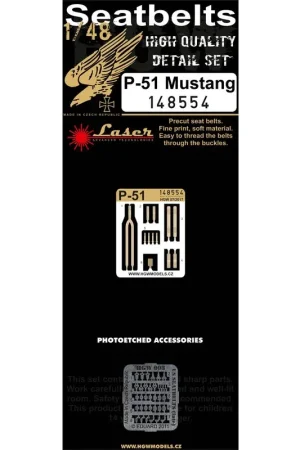 Noord-Amerikaanse P-51D Mustang voorgesneden (laser) zitgordels Accessoire Seizoensaanbieding