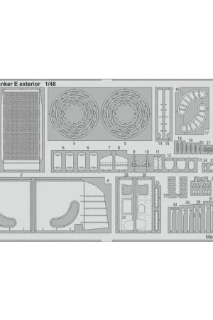 Populair Sukhoi Su-35 Flanker E exterieur (ontworpen om gebruikt te worden met Kitty Hawk Model kits)