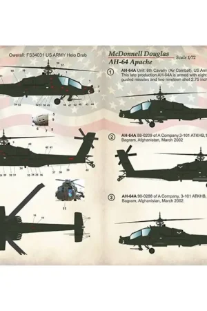 Goedkoop Sticker McDonnell-Douglas AH-64 Apache Decal