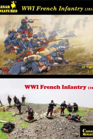 WWI Franse Infanterie (1914) (hoewel dit een oud onderdeel is, is dit een gloednieuwe set die nog nooit eerder is vrijgegeven) Veilige Betaling