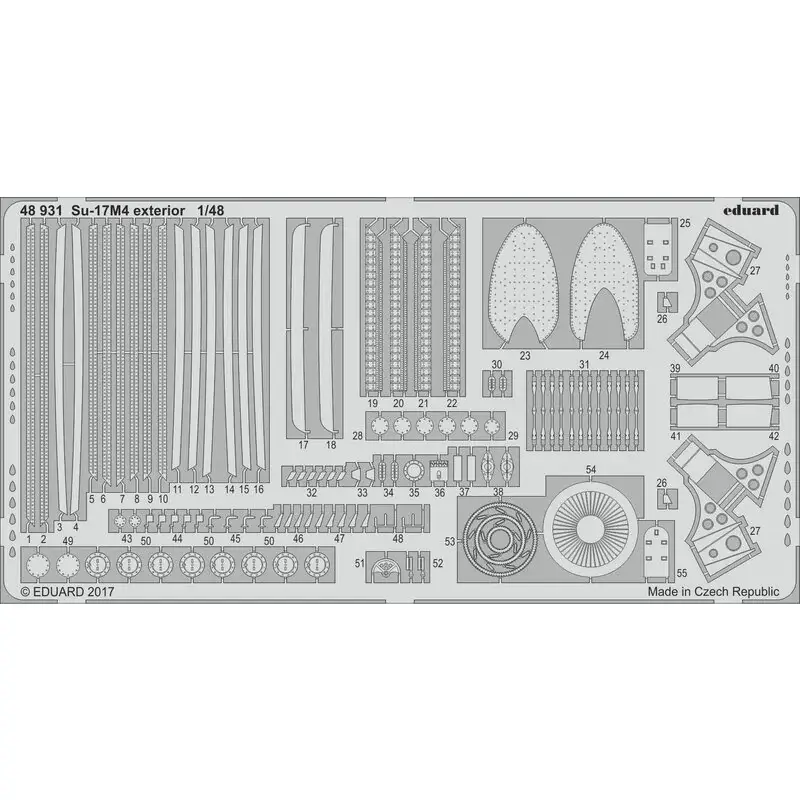 Gecertificeerd Sukhoi Su-17M4 buitenkant (ontworpen om gebruikt te worden met Hobby Boss kits) Accessoire