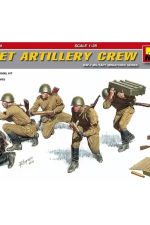 Hoge Kwaliteit Sovjet Artillery Crew (WOII) Speciale Editie Figuren