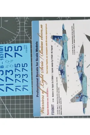Sticker Digitale Sukhoi Su-27UBM-nummers voor trompettenset Decal Veilige Betaling