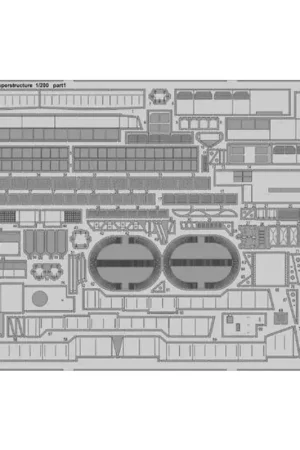 Laatste Kans HMS Hood pt.6 opbouw 1/200 (ontworpen om te worden gebruikt met trompet kits) Accessoire