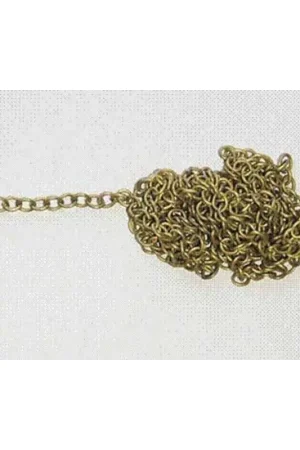 Seizoensaanbieding Ketting anker messing, links 3,5 mm