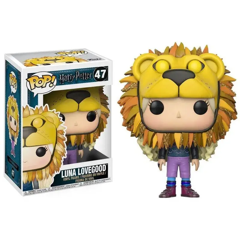 Harry Potter POP! Movies Vinyl Figure Luna Lovegood with Lion Head 9 cm Pop figur Exclusieve Aanbieding