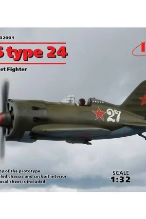 Polikarpov I-16 type 24, WWII Sovjet-vechter (100% nieuwe vormen) Nauwkeurige kopie van het prototype Zeer gedetailleerd chassis Favoriet