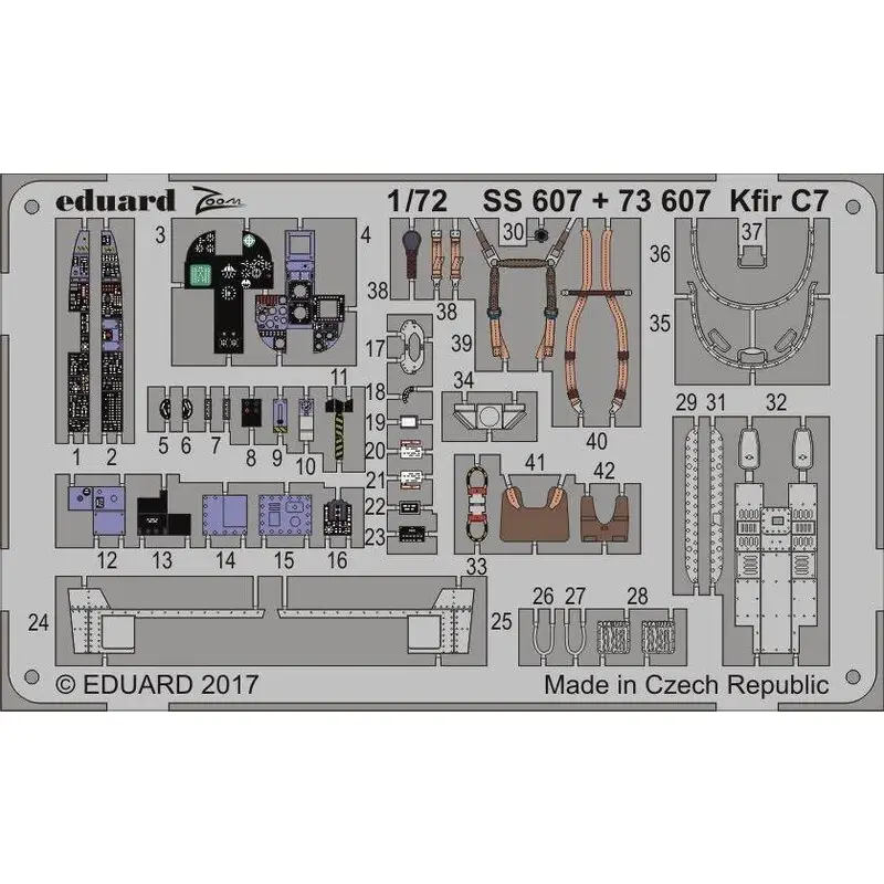 IAI C7 Kfir (ontworpen om gebruikt te worden met Avant Garde kits) Accessoire Tijdelijk Beschikbaar