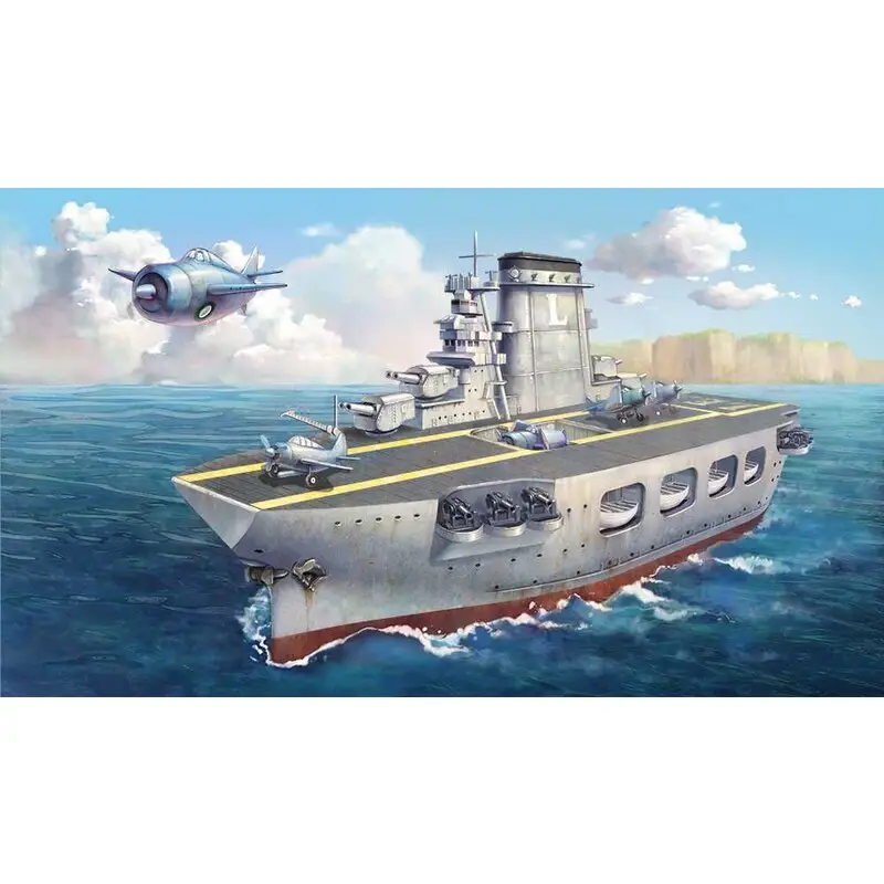 Gereduceerde Prijs Oorlogenbouwer Lexington Cartoon ShipMeng Model Kids Caricature Series Schaalmodel