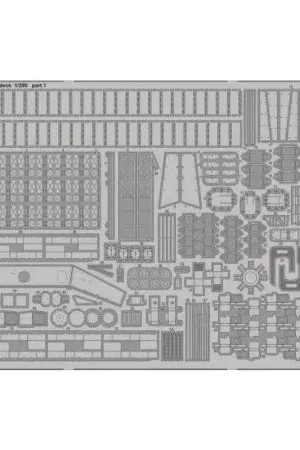 Veilige Betaling HMS Hood pt.5 dek 1/200 (ontworpen om te worden gebruikt met trompet kits) Accessoire