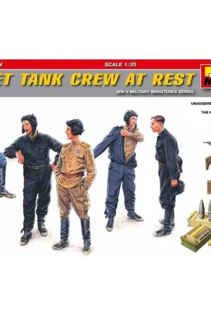 Sovjet Tank Crew in Rest (WWII) Figuren Gratis Retour